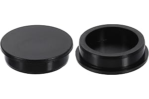 uxcell 2Pcs Silicone Hole Plug, Waterproof Round Rubber Stoppers Bottle Seal Plugs Tube Pipe End Caps for 57mm/2.24" Hole for Bathtub Bottle, Black