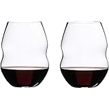 Riedel Swirl Wine Glass, 2 Count(Pack of 1), Clear