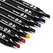 XCSOURCE 40pcs Color Marker Pen Set Alcohol Twin Tip Broad Fine Point for Art Sketch Graphic Black Body TH259