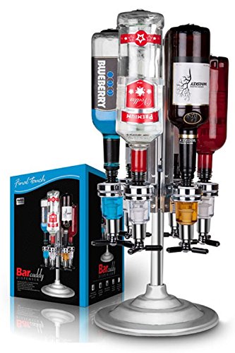 Final touch 6 bottle bar caddy liquor dispenser