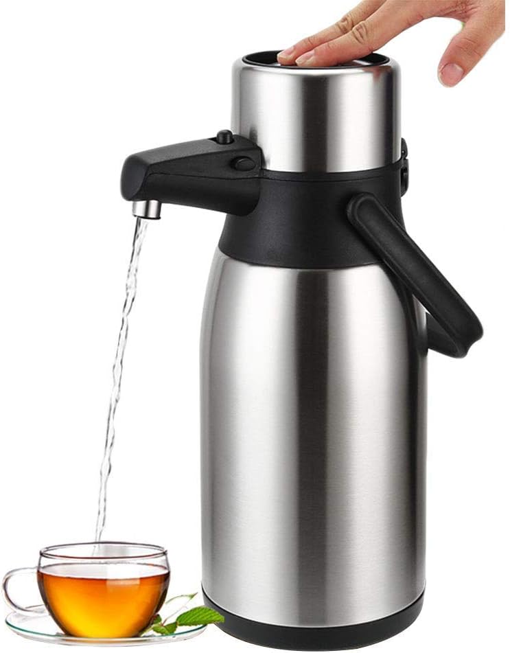 Practical Airpot Thermal Flask, Pump Action