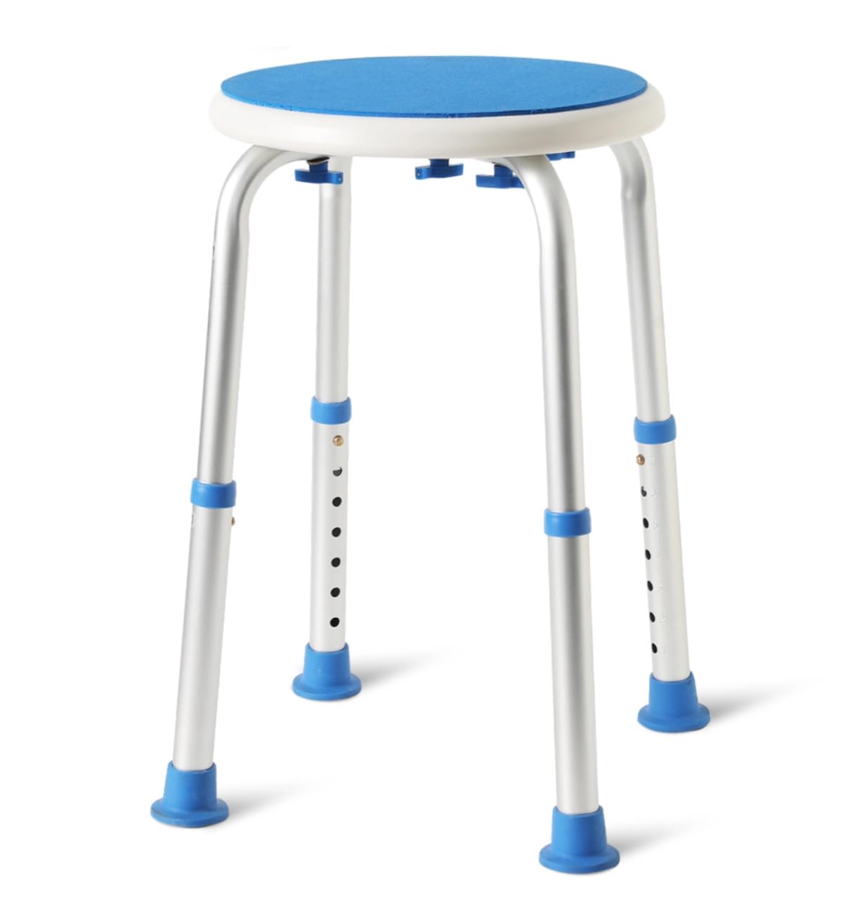 Photo 1 of Leagent FSA HSA Round Shower Stool for Inside Shower, Adjustable Shower Chair, Tool-Free Shower Seat for Inside Tub, Bath Chair for Elderly/Pregnant