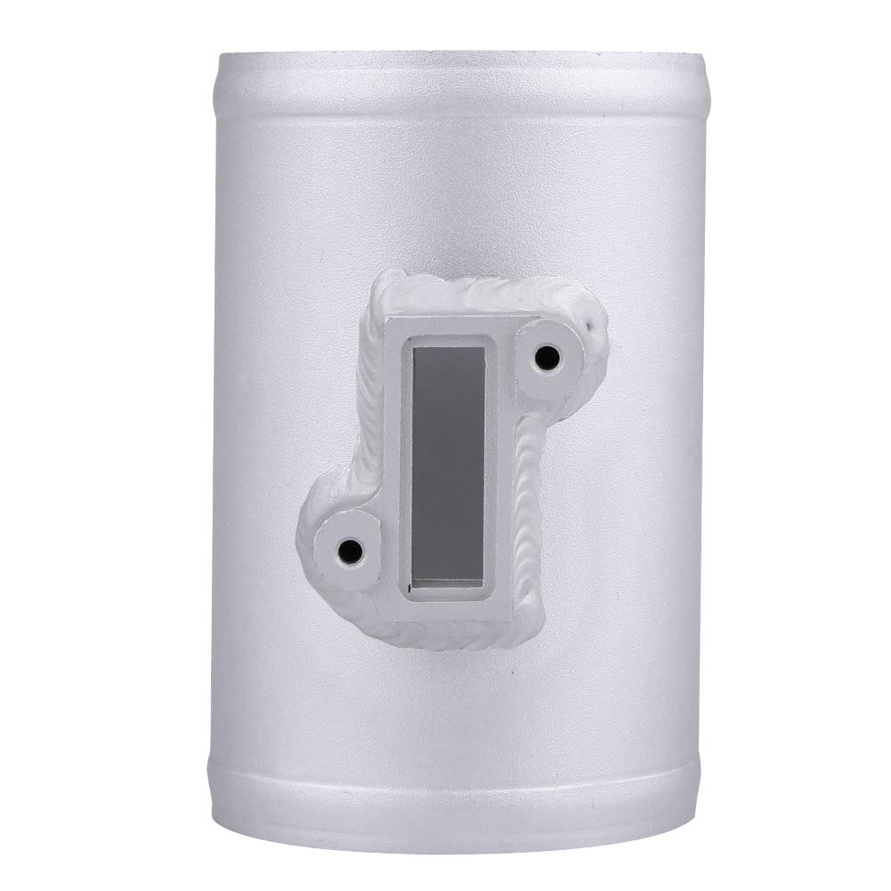 KIMISS Airflow Meter Base Air Flow Sensor Adapter MAF Sensor Adapter Pipe Mount Tube Aluminum Alloy Mass Air Flow Meter Base & Air Flow Sensor Mount Tube Bracket Silver (Outer diameter 75mm)