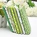 KINGSO 7PCS Cotton Fabric Bundles Quilting Sewing DIY Craft 19.7x19.7inch Green