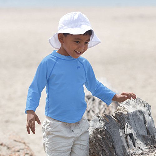 i play. Long Sleeve Rashguard Shirt | All-day UPF 50+ sun protection-wet or dry,Light Blue Classic,24 months - Thumbnail 2