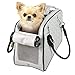 MyGift MG Collection® White Quilted Designer Inspired Faux Patent Leather Dog & Cat Pet Carrier Tote Handbag