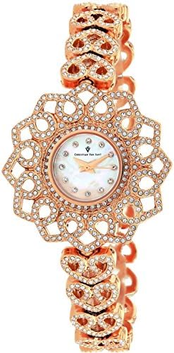 Christian Van SantWomen's CV4812 Chantilly Analog Display Quartz Rose Gold Watch
