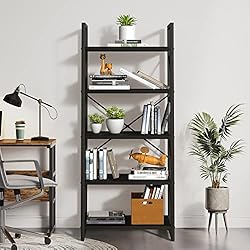YITAHOME 5 Tiers Bookshelf, Artsy Modern