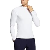 baleaf Men's Fleece Thermal Long Sleeve Shirt Cold Weather Workout Tops Moisture Wicking Running Shirt