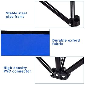 ReunionG Double Portable Camping Chairs, Blue 511Gr8Fzs2L