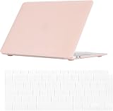 Se7enline Chalk Pink 13 Inch MacBook Air Case with Keyboard Cover UK Layout