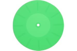 ARTSEWPLY Silicone Vinyl Record Mat Green Anti-static Turntable Pad for Vibration Reduction Scratch Protection