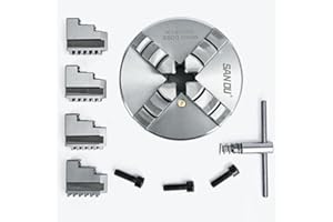 YINMAO SANOU 4 Jaw Self-Centering Chuck - 100mm Mini Metal Lathe Scroll Chuck