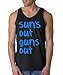 fresh tees®- Sun's Out Guns Out | Gym Workout Tank Top | Sleeveless Muscle Tee for Men (Medium, Black)