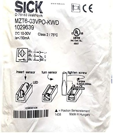 SICK MZT6-03VPO-KWD Sensors for T-Slot Cylinders,PNP,New