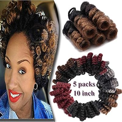 Ombre Toni Curly Crochet Hair Extensions Jumpy Wand Curl Twist