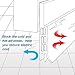 Under Door Sweep Weather Stripping Door Bottom Seal Strip Door Draft Stopper Door Weather Seal, 2