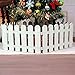 CHICIEVE 4 pcs 11.8x19.7inch White Plastic Picket Fence Christmas Xmas Tree Wedding Party Decoration Indoor Garden Border and Dog Cat Christmas Tree Protector (78.7 Inch in Total)