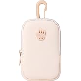 Touchette Zippered Pouch with Snap Hook – Attachable Bag Accessory Compatible with 1 FL OZ Touchland Hand Sanitizer