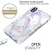 BAISRKE Shiny Rose Gold Marble Design Clear Bumper Matte TPU Soft Rubber Silicone Cover Phone Case Compatible with iPhone X iPhone Xs 5.8 inch - Colourful