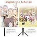 Selfie Stick Tripod, Matone Bluetooth Selfie Stick with Tripod Stand and Detachable Remote, Extendable Monopod for iPhone 11/11 Pro Max/X/XR/8 Plus, Galaxy Note 10 Plus/S10, GoPro & Action Cameras