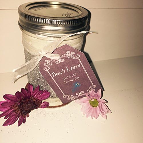 8oz All Natural Soy Candle - Beach Linen