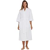 MONARCH Unisex Chamois Microfiber Spa Kimono Robe – Soft Lightweight Fabric, Generously Sized Hotel & Spa Robe with Pockets