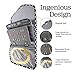 Brelox Jewelry Travel Organizer Case Bag Holder - Jewelry Storage Carrying Cases for Earrings, Necklaces, Rings, Bracelets (Black/white)