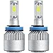 H11 Led Headlights, 8000LM 72W COB Chip IP67 Waterproof Led Headlight Bulbs, H11