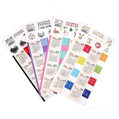 Galleon 2019 Calendar Decorative Student Stickers Index Dividers