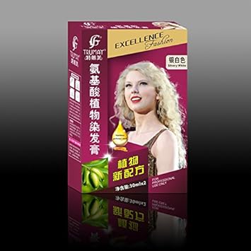 Buy Silvery White Hair Color Cream Professional 30ml 2 Permanent