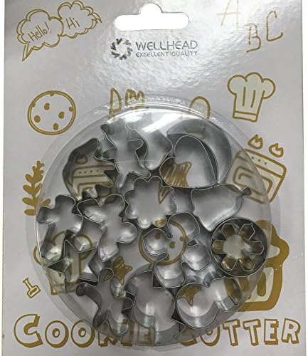 Mini Cookie cutter 16 pcs stainless steel