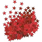 Metallic Red Star Confetti
