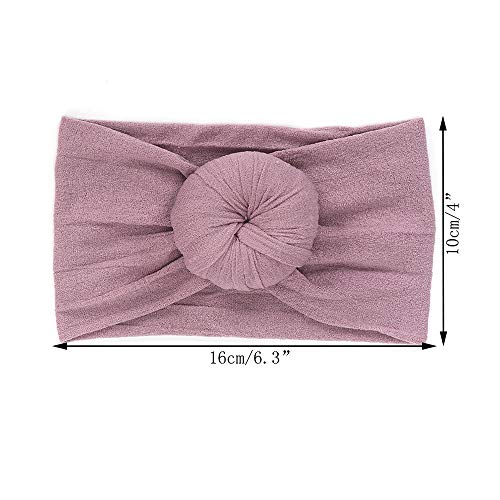 Udobuy7 Pcs Super Cute Baby Girls Toddler Elastic Headbands Turban Knot Rabbit Hairband Headwear