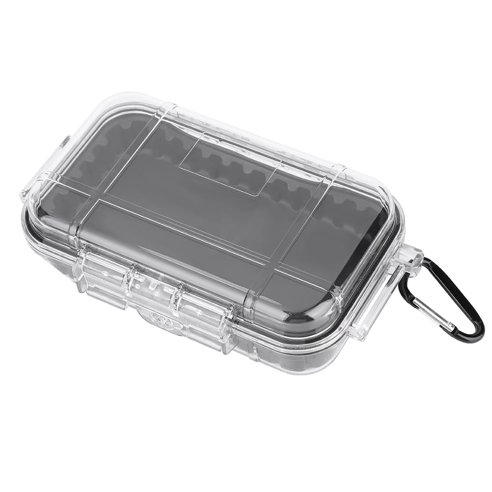 Lazmin Outdoor Anti-Pressure Case, Survival Shockproof Waterproof Storage Case Airtight Carry Box Container(Transparent)