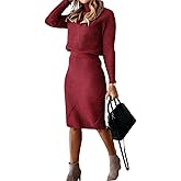 CHOUYATOU Women's Casual 2 Piece Outfits Turtleneck Cable Knit Sweater and Bodycon Skirt Sets