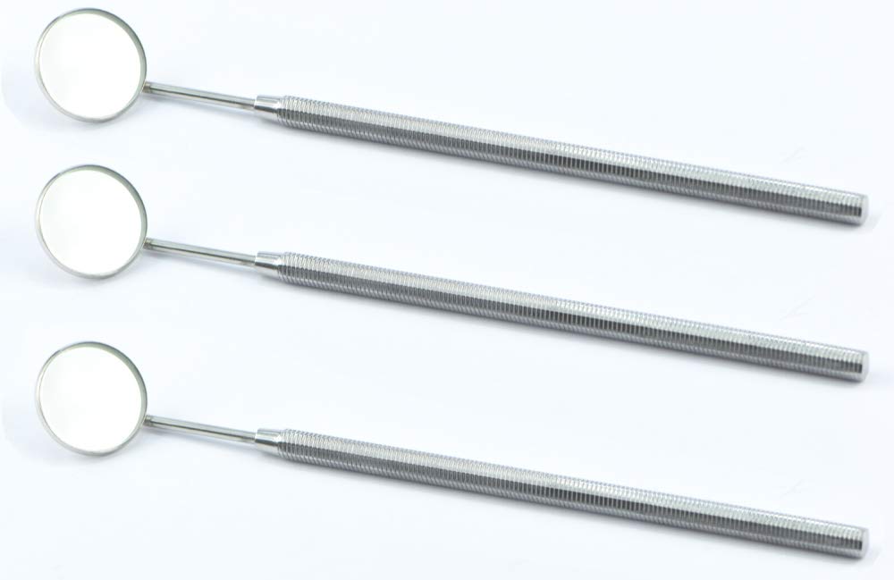 Comdent, 3X Dental Mouth Mirror and Handle, Pack of 3, Mouth Hygiene, Dental Inspection