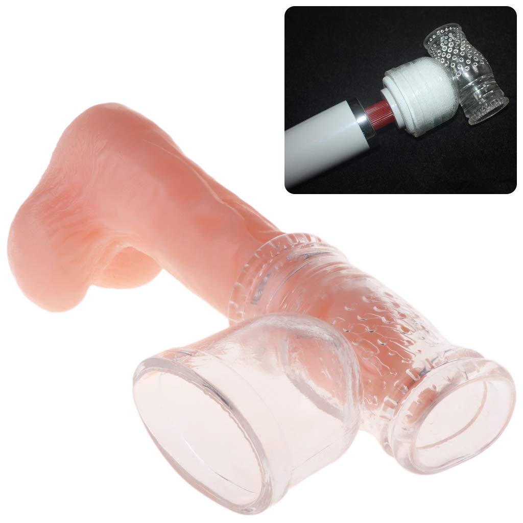 1pcs Transparent Big AV Magic Wands Headgear Vibratttors for Male Toy Gift Body Exercising And Relaxing : Beauty