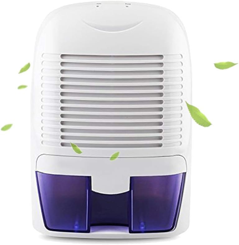 Homdox Portable Home Dehumidifier, Electric Mini Air Dehumidifiers with 1.5L Water Tank for 2200 Cubic Feet Home, Bathroom, Bedroom, Kitchen, Basement, Closets, Garage, Caravan