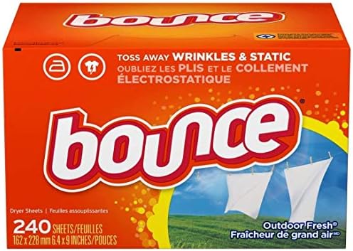 Bounce Dryer Sheets Laundry Fabric Softener, Outdoor Fresh Scent, 240 Count Bounce Dryer Sheets Laundry Fabric Softener, Outdoor Fresh Scent, 240 Count