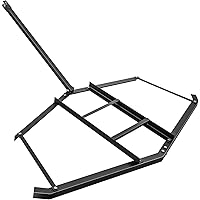 ONECHOI Driveway Drag 74'' Width, Tow Behind Drag Harrow 39'' Length, 4'' Height, Driveway Tractor Harrow w/Tine Toothed Stru