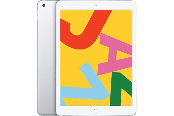 Apple iPad (7th Generation, 10.2-inch, 2019), 32GB, Wi-Fi, Silver (Renewed)
