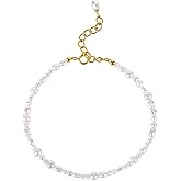 GloamLove Exquisite 18k gold-plated handcrafted selected freshwater cultured pearl bracelet, women's fashion stackable bracelet, a gift for women.