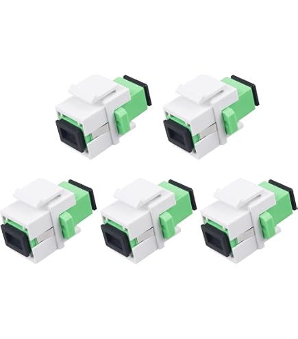 Adaptateur Keystone SC-Simplex Fibre Optique – Connecteur Modulaire Pour Panneau De Brassage, Blanc