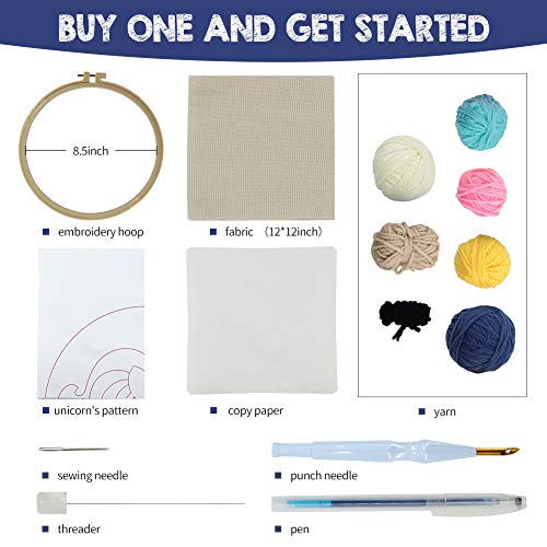 1 Needle+Embroidery+Starter+Threader+Unicorn