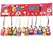 xlpace 12pcs Fashion Jewelry Drip Charm Key Chains Wood Matryoshka Russian Dolls Key Rings Keychains Decorative Gifts