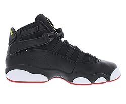 Big Kid's Jordan 6 Rings Black/University Red-White