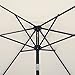 VonHaus 8.8 Feet (2.7meter) Steel Powder Coated Ivory Garden Patio Parasol Umbrella