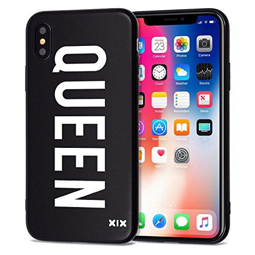 Iphone X Case Queen Slim Fit Black Shockproof Bumper Cheap