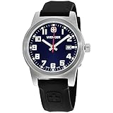 Wenger Field Classic Blue Dial Silicone Strap Men's Watch 01.0441.129